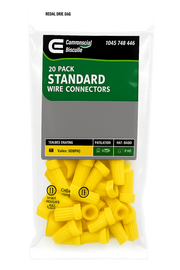 Yellow Wire Connectors #12-#20ga 30pk