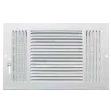 8X4 3-WAY Ceiling Register White