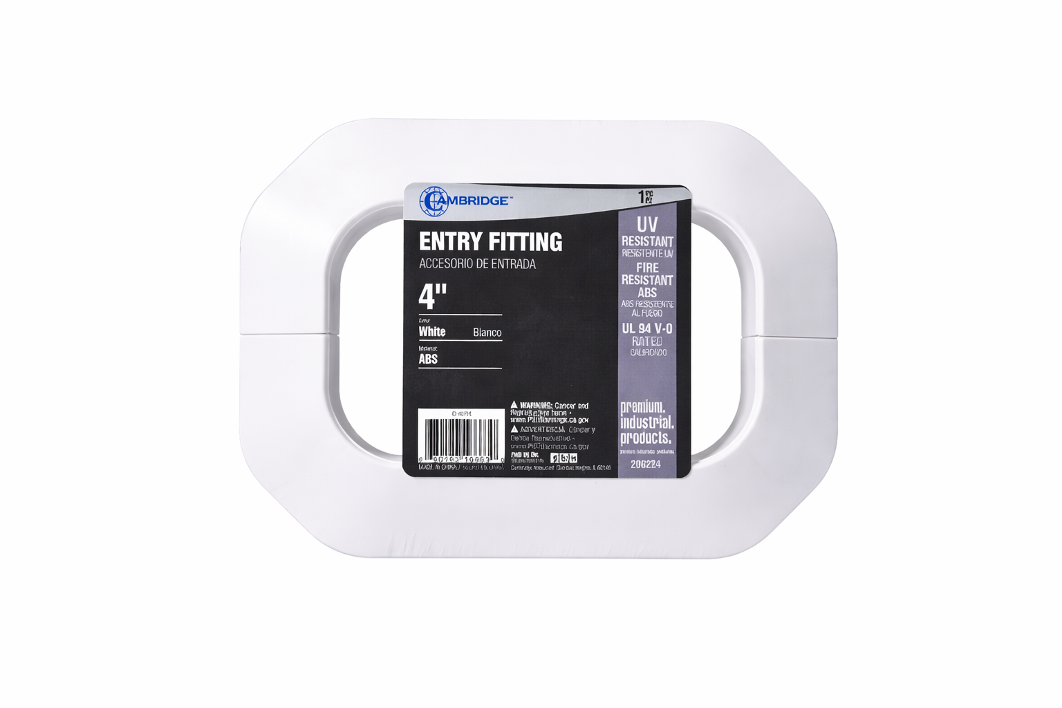 HVAC Line Set Entry Fitting ABS 4 in