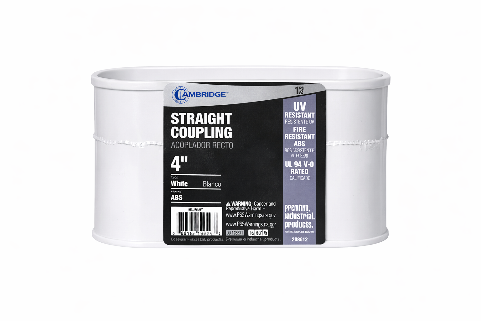 HVAC Line Set  Coupling ABS 4 in