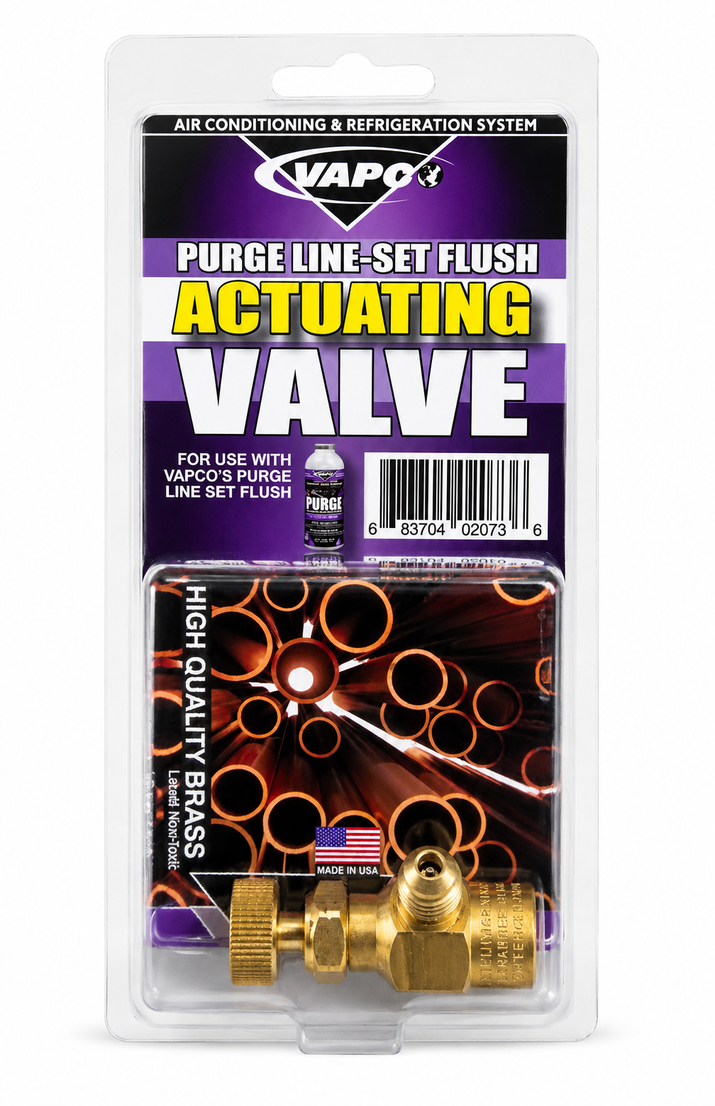 Purge Line-Set Flush Actuating Valve