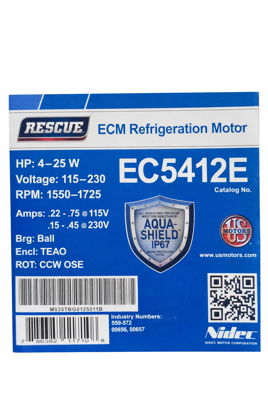 EC5412E Refrigeration  Motor