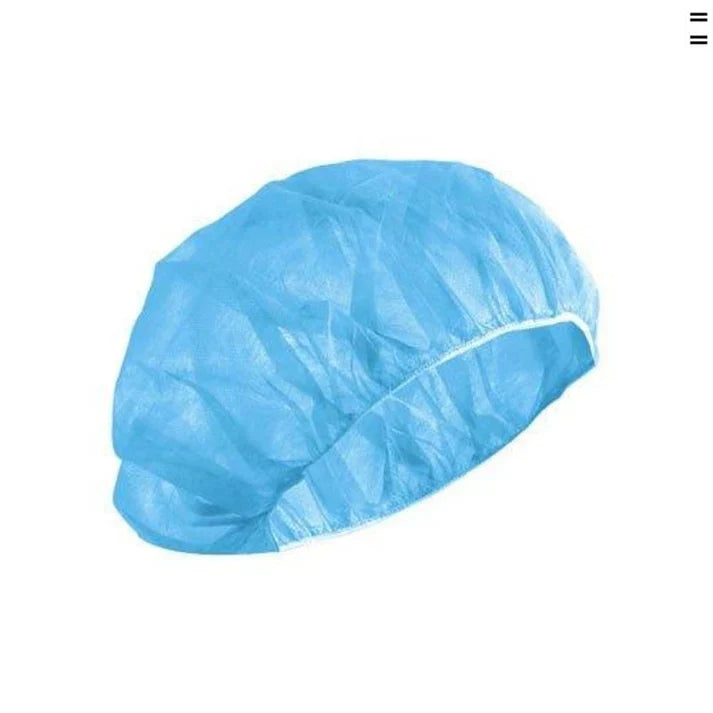 Polypropylene Bouffant Caps Blue - Pack of 100