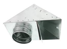 4" Roof dryer vent 180 Deg W/Damper 26GA 6" Long Tube