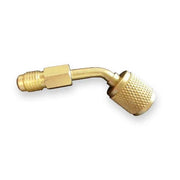 R-410 Coupler 45 deg with Schrader Valve