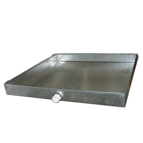 HVAC Drain Pan 30" x 36" with 3/4" PVC Male Fitting