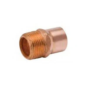 1-1/8"x 1" Male Adapter Copper